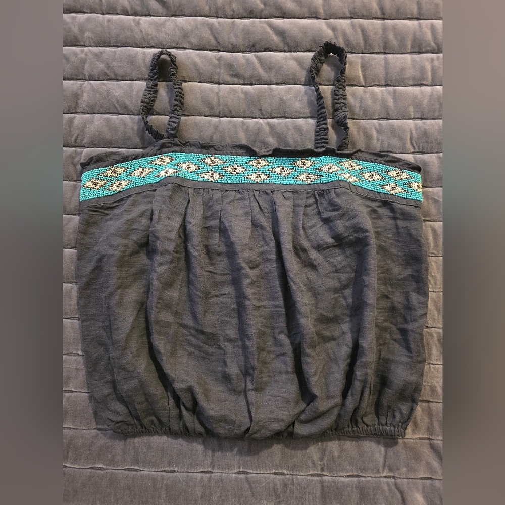 Lucky Brand Limited Edition Beaded Square Neck Cami